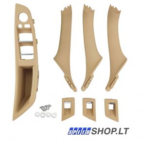 BMW 5 (F10-F11) vidinių durų rankenų komplektas (Beige)